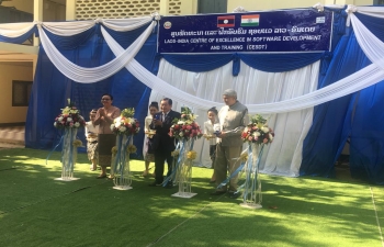 Opening of Laos-India Centre of Excellence in Software Development and Training (CESDT)